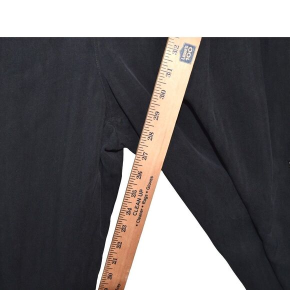 Tommy Bahama Pants Mens 36x29 Washed Black 100% Silk Relaxed Pleated Cuffed - Picture 7 of 10